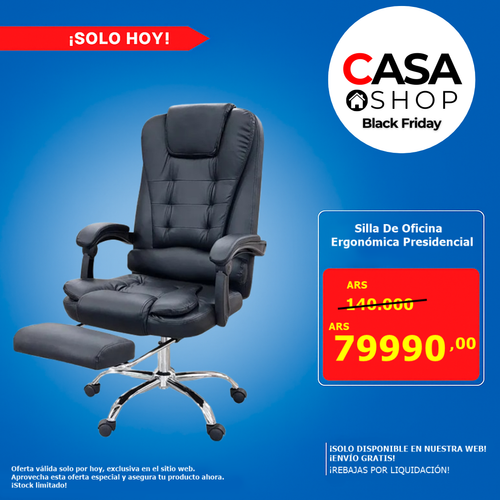 Silla De Oficina Ergonómica Presidencial (ENVÍO GRATIS)