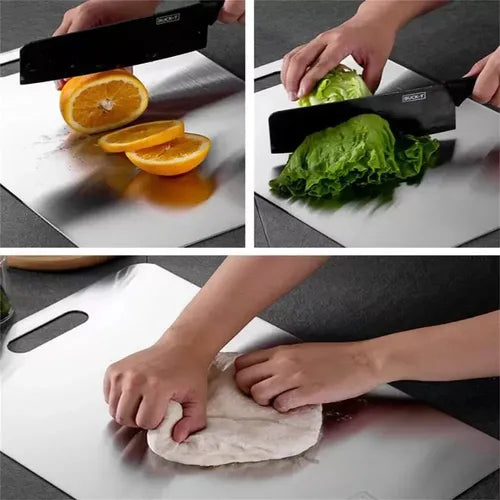 Set De 3 Tablas De Corte De Acero Inoxidable (ENVÍO GRATIS)