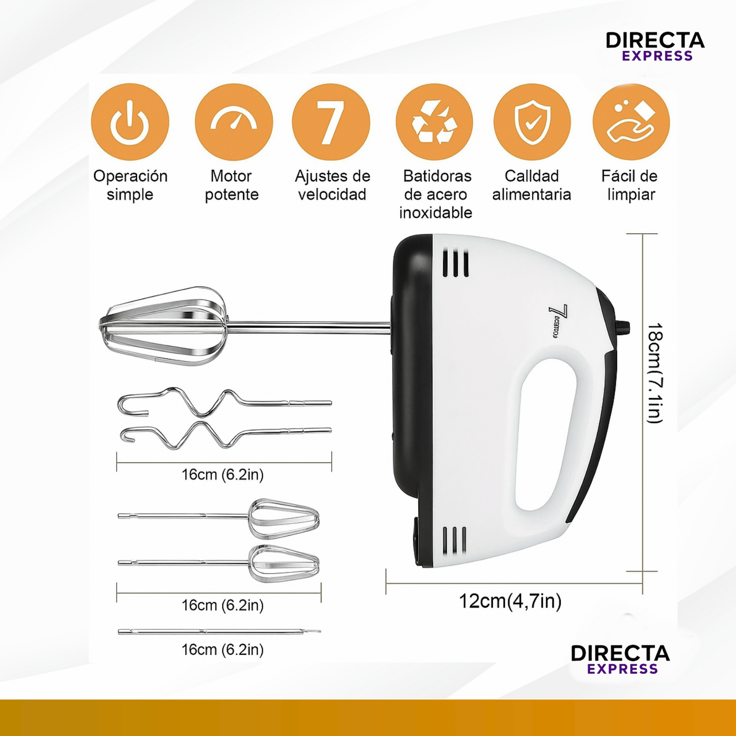 BATIDORA ELECTRICA 7 VELOCIDADES (ENVÍO GRATIS)