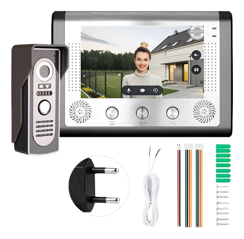 Portero Visor Eléctrico con Pantalla LCD 7” • Cámara FHD • Aleación de Aluminio